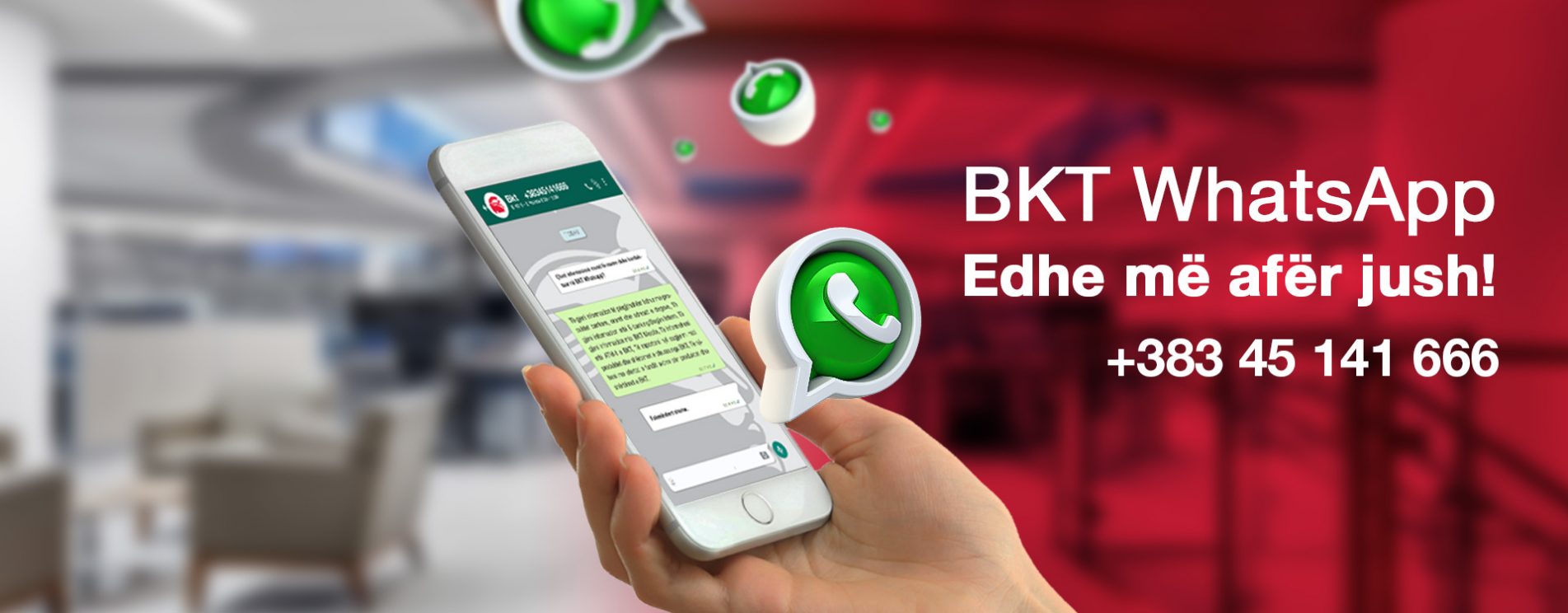 BKT WhatsApp - Banka Kombëtare Tregtare